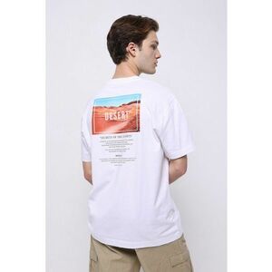 Tricou din bumbac cu imprimeu poza si text imagine