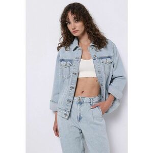 Jacheta din denim cu nasturi imagine