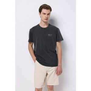 Tricou cu imprimeu text pe piept imagine