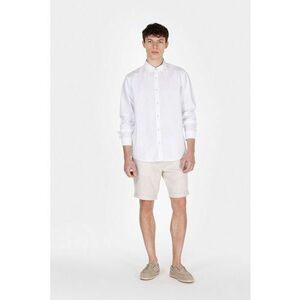 Pantaloni scurti din in cu snur in talie imagine