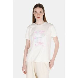 Tricou din amestec de bumbac cu imprimeu imagine