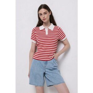 Tricou polo cu dungi imagine