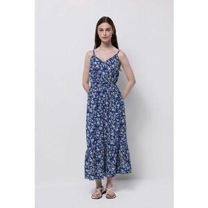 Rochie cu imprimeu si bretele ajustabile imagine