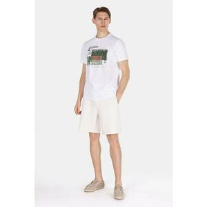Pantaloni scurti din amestec de bumbac cu snur imagine