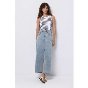 Fusta slim-fit din denim imagine