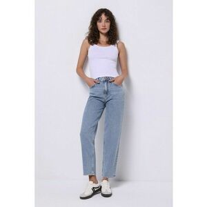 Blugi crop mom-fit imagine