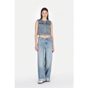 Blugi relaxed-fit cu talie medie imagine
