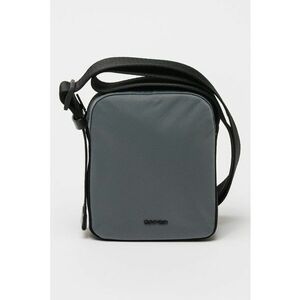Geanta crossbody cu detaliu logo - Grej imagine