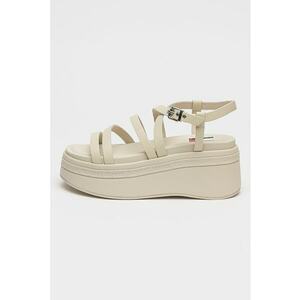 Sandale din piele cu talpa wedge imagine
