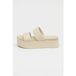 Papuci cu talpa flatform si bareta dubla imagine