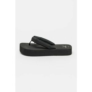 Papuci flip-flop din satin cu talpa flatform imagine