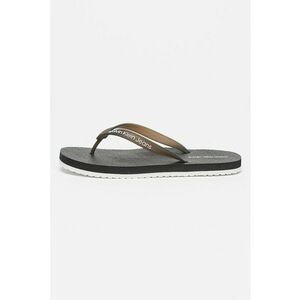Papuci flip-flop cu logo si talpa plata imagine