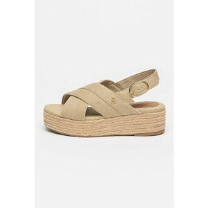 Sandale slingback cu talpa wedge imagine