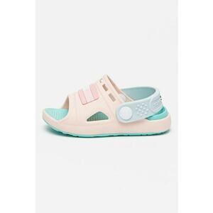Sandale cu model colorblock si toc imagine
