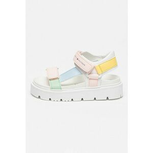 Sandale cu inchidere velcro si talpa flatform imagine