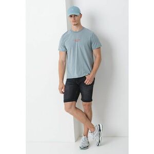 Tricou de bumbac cu decolteu la baza gatului imagine