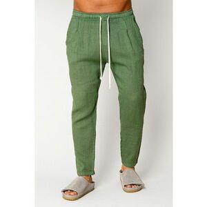 Pantaloni lung din IN cu snur Green 17548 imagine