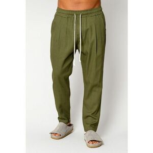 Pantaloni lung din IN regular cu snur Kaki 17561 imagine
