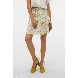 Fusta scurta stratificata cu imprimeu floral imagine