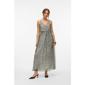 Rochie dreapta cu decolteu in V si animal print imagine