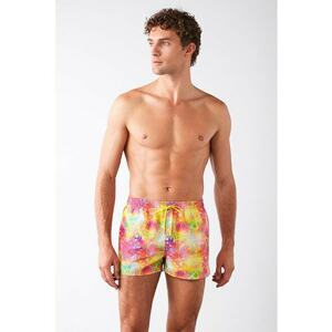 Pantaloni scurti de baie cu snur si model imagine