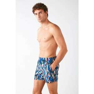 Pantaloni scurti de baie cu snur si model imagine