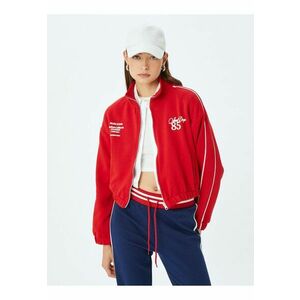 Bluza de trening cu fermoar si terminatie elastica imagine