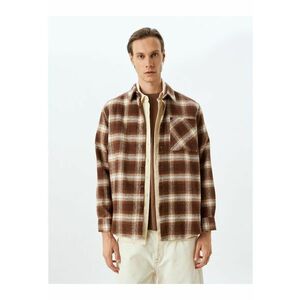 Camasa regular fit cu model in carouri imagine