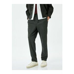 Pantaloni cu snur de ajustare si buzunare laterale imagine