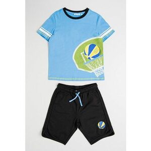 Set de tricou cu imprimeu grafic si talie ajustabila - 2 piese imagine