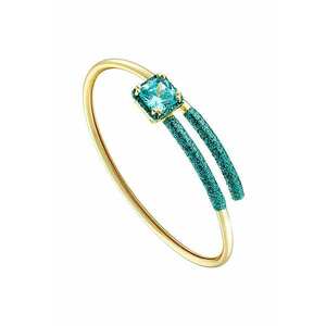Bratara fixa placata cu aur de 18K si decorata cu zirconia imagine