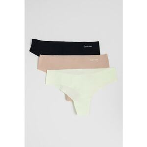 Set de chiloti tanga fara cusaturi cu logo - 3 perechi imagine