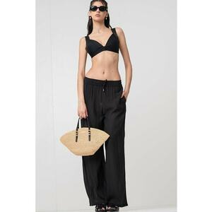 Pantaloni relaxed fit cu snur in talie imagine