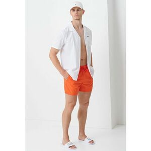 Pantaloni sucrti de baie cu snururi si model uni imagine