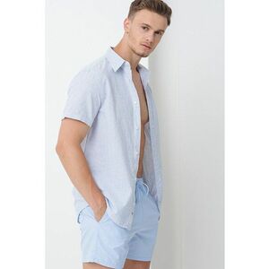 Pantaloni sucrti de baie cu snururi si model uni imagine
