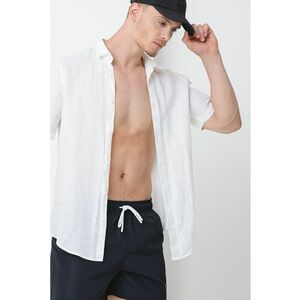 Pantaloni scurti de baie cu snur de ajustare si detaliu logo imagine
