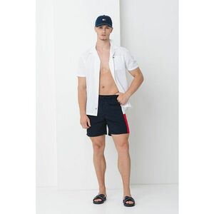 Pantaloni scurti de baie cu logo si talie elastica imagine