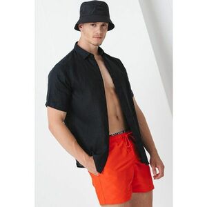 Pantaloni scurti de baie cu snur si banda logo imagine