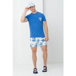 Pantaloni scurti de baie cu model si buzunare laterale imagine