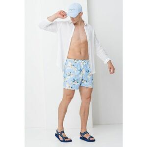 Pantaloni scurti de baie cu model si buzunare laterale imagine
