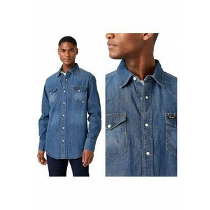 Camasa Barbati - Ls Workshirt - S INTL - Albastru - Croi Regular Fit - Inchidere Nasturi - Compozitie Material 100% Bumbac - Numar Buzunare 2 imagine