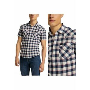 Camasa Barbati - Ss Western - M INTL - Albastru - Croi Regular Fit - Inchidere Capse - Numar De Buzunare 2 - Compozitie Material 97% Bumbac - 3% Elastan imagine