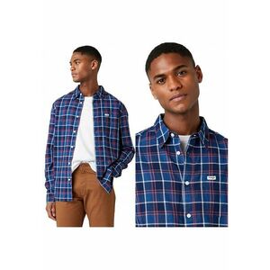 Camasa Barbati - Ls 1Pkt Shirt - M INTL - Albastru - Regular Fit - Inchidere Nasturi - Compozitie Material 100% Bumbac - Numar Buzunare 1 imagine