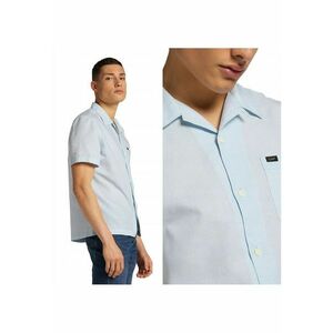 Camasa Barbati - Camasa Ss Resort - M INTL - Albastru - Croi Regular Fit - Inchidere Nasturi - Compozitie Material 67% Bumbac - 33% In - Numar Buzunare 1 imagine