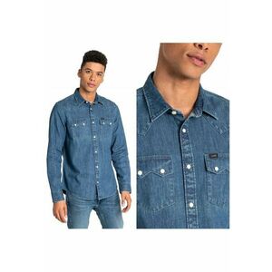 Camasa Barbati - Rider Shirt - S INTL - Albastru - Croi Regular Fit - Inchidere Nasturi - Numar De Buzunare 2 - Compozitie Material 100% Bumbac imagine