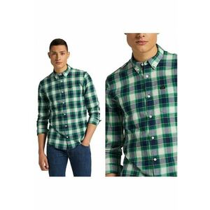 Camasa Barbati - Camasa Cu Nasturi - M INTL - Verde - Croi Regular Fit - Inchidere Nasturi - Compozitie Material 100% Bumbac - Model Dominant Carouri imagine