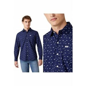 Camasa Barbati - Ls 1Pkt Shirt - M INTL - Albastru - Croi Regular Fit - Inchidere Nasturi - Compozitie Material 100% Bumbac - Numar Buzunare 1 imagine