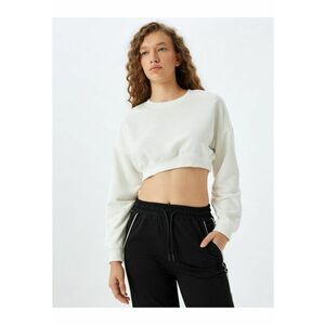 Bluza de trening crop cu maneci cazute imagine