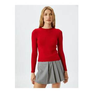 Pulover slim fit din amestec de lana cu aspect striat imagine