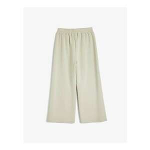 Pantaloni de trening din amestec de modal cu croiala ampla si talie elastica imagine